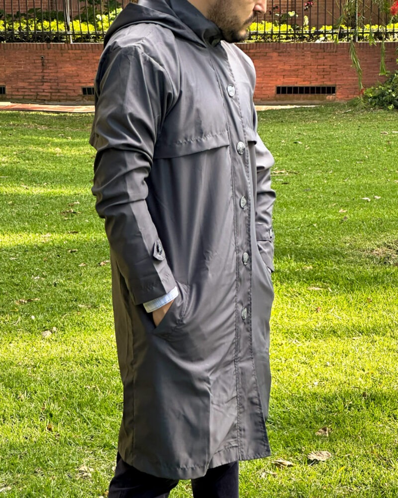 abrigo/gabardina corazza impermeable estilo raincoat para hombre